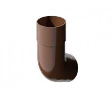 Колено трубы универсальное Поливент (коричневый) цвет