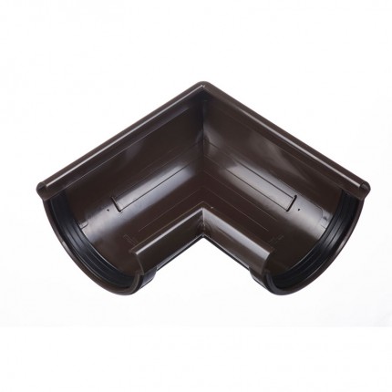 Продажа угловых элементов 90˚ к водосточной системе  Docke Lux (цвет шоколад)