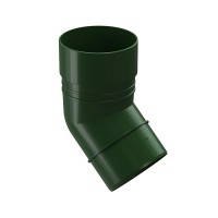 Колено 45˚ к водосточной системе Docke Dacha (зеленый цвет)