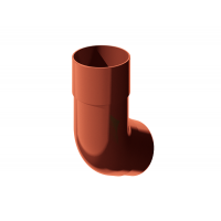 Колено трубы универсальное Поливент (красный) цвет